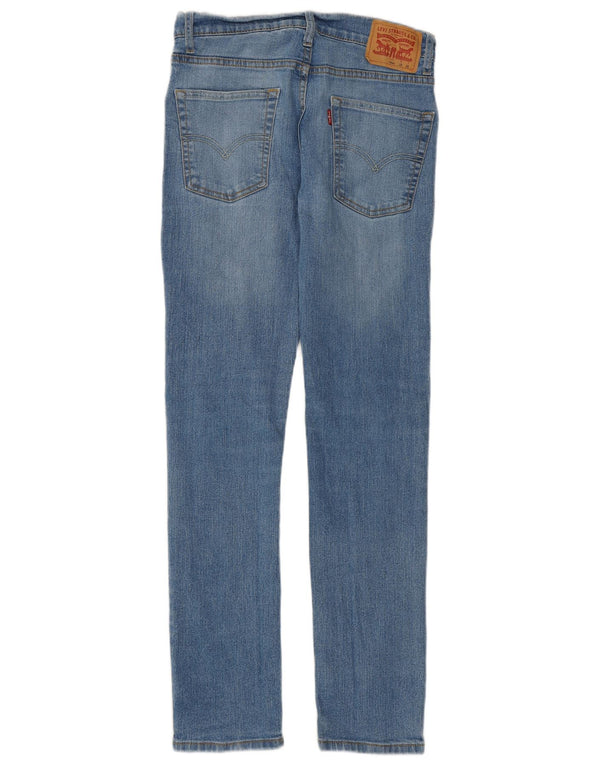 Blugi skinny pentru fete 510 LEVI'S 15-16 ani W28 L28 albastru bumbac