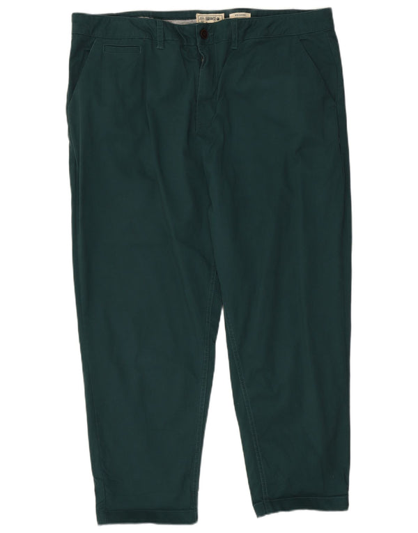 Pantaloni chino crop pentru femei Fat Face UK 18 XL L40 L25 bumbac verde