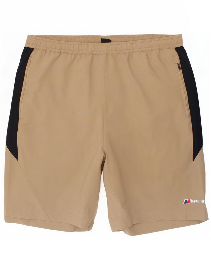 Pantaloni scurți de înot Berghaus pentru băieți 14-15 ani, bej, poliester