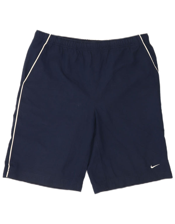 Pantaloni scurți sport pentru bărbați Nike Graphic Regular Sport medii bleumarin din poliester