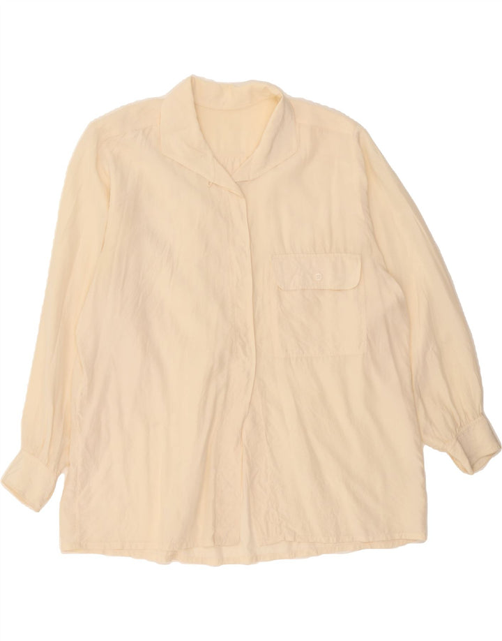 VINTAGE Womens Shirt UK 18 XL Off White Vintage Vintage and Second-Hand Vintage from Messina Hembry 