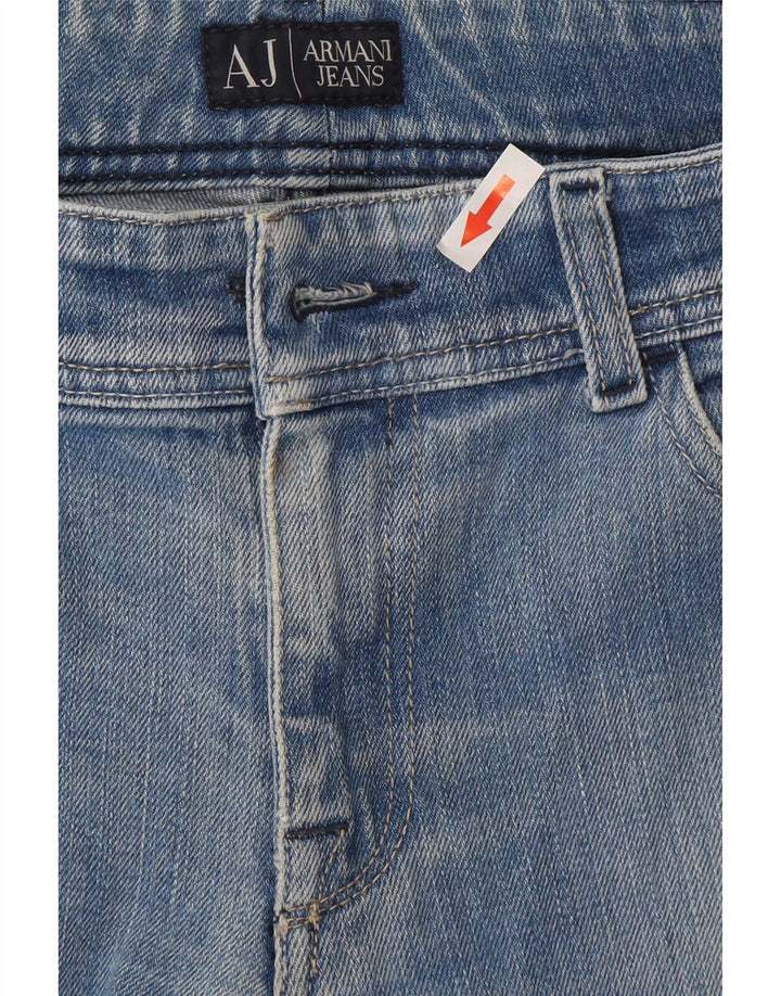 Blugi drepti pentru femei Armani W27 L32 Bumbac albastru