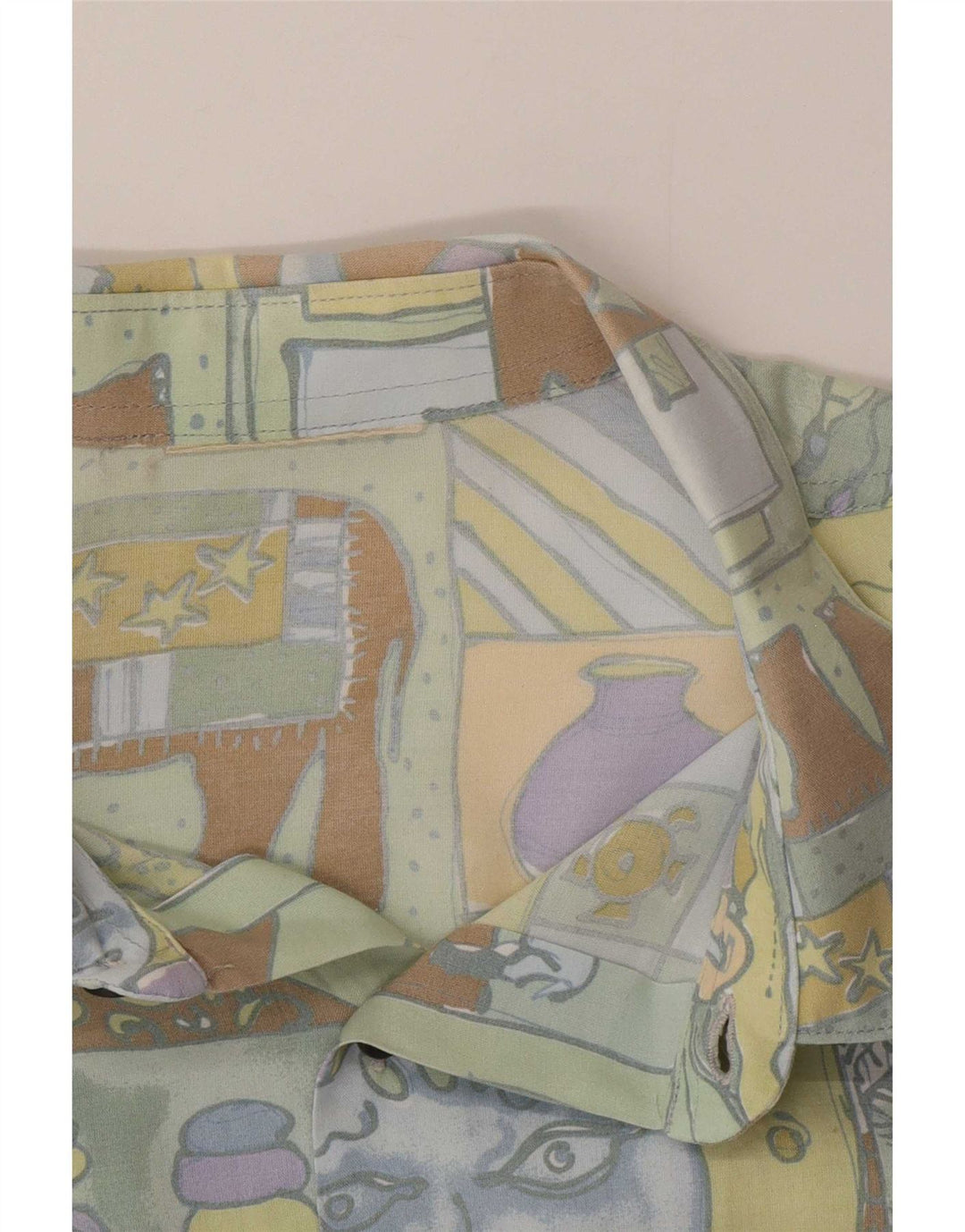 Cămașă Vintage pentru bărbați, mare, multicoloră, patchwork