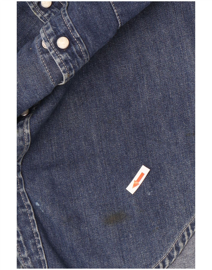 Cămașă de blugi pentru bărbați Levi's, bumbac albastru mediu