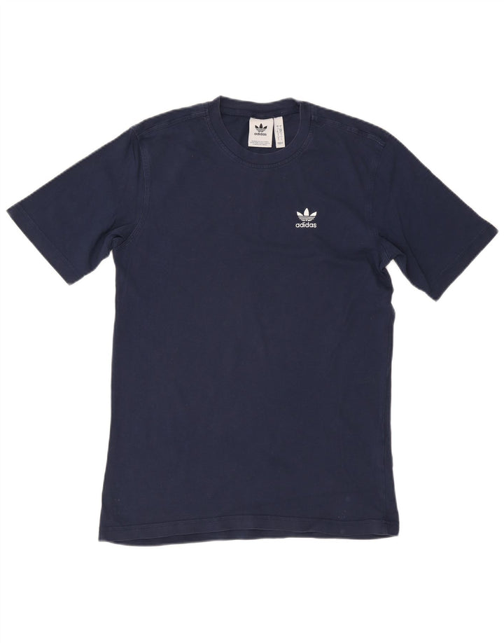 Tricou pentru bărbați Adidas Top mic din bumbac bleumarin