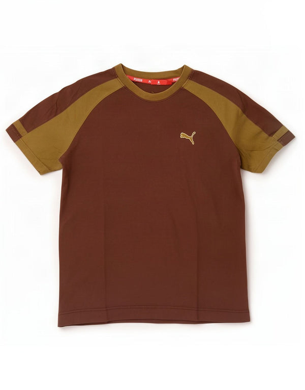 Tricou pentru bărbați Puma Top Medium Brown Colorblock