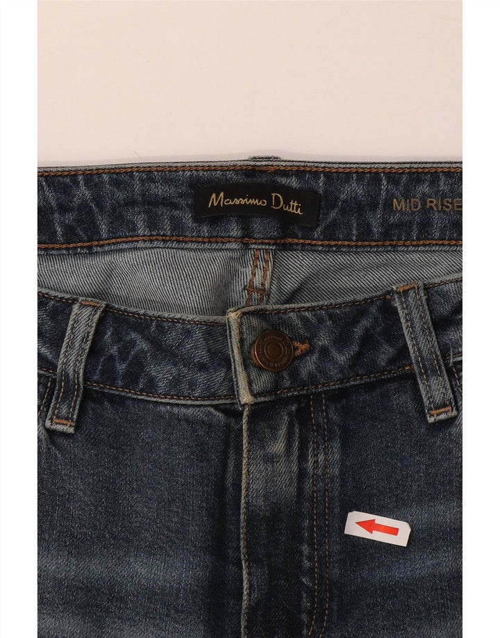 Massimo Dutti Blugi drepți cu țigară pentru femei EU 42 Large W32 L27 Blue