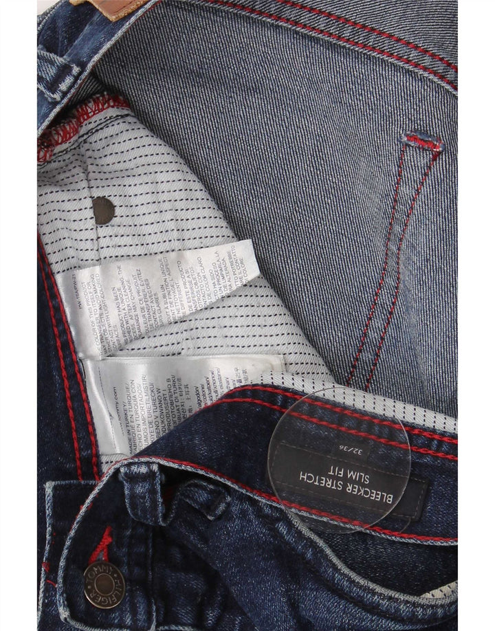 Blugi Tommy Hilfiger pentru femei Bleecker Slim W13 L28 Bumbac albastru