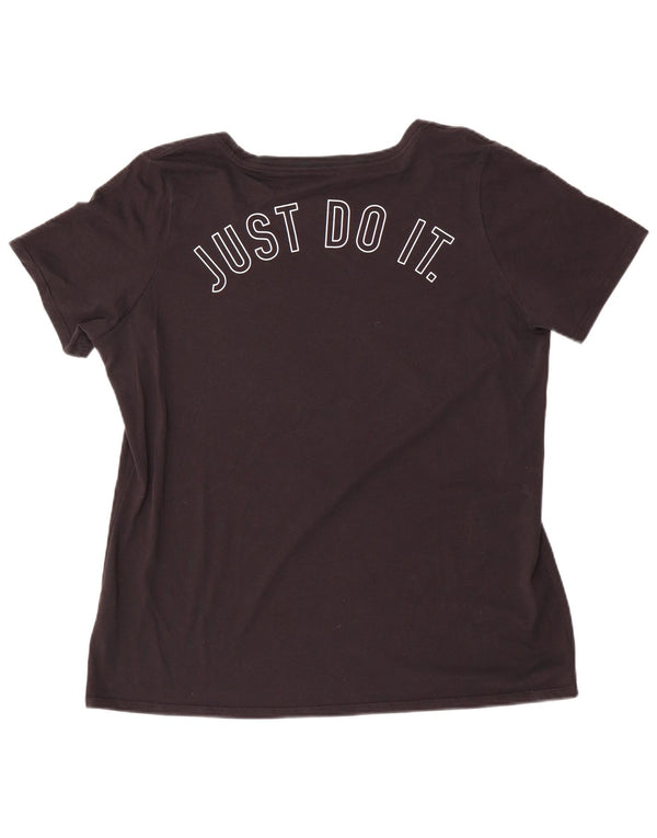 Nike Mens Athletic Cut Graphic T-Shirt Top XL Black Cotton