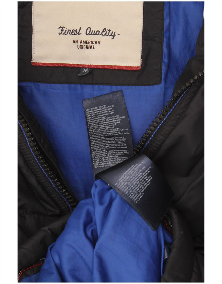 Jachetă căptușită pentru bărbați Tommy Hilfiger UK 38 Medium Black Nylon