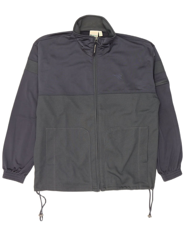Jachetă de trening pentru bărbați Diadora UK 42, mare, albastru bleumarin