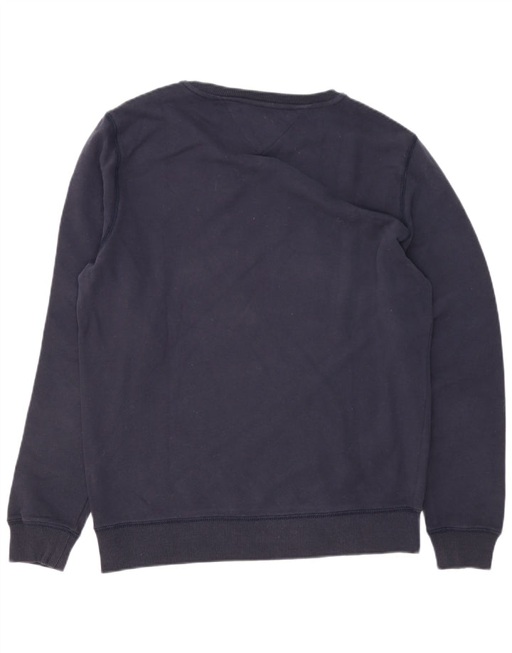 Hanorac pentru bărbați Tommy Hilfiger Pulover mare din bumbac bleumarin
