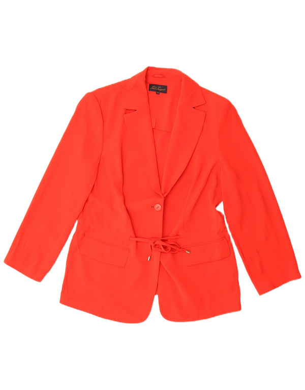 Sacou blazer pentru femei Luisa Spagnoli 1 buton IT 48 XL poliester roșu