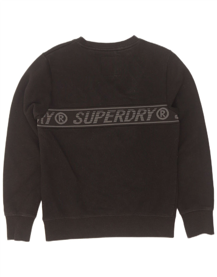 Pulover grafic Superdry pentru bărbați, bumbac mic, negru
