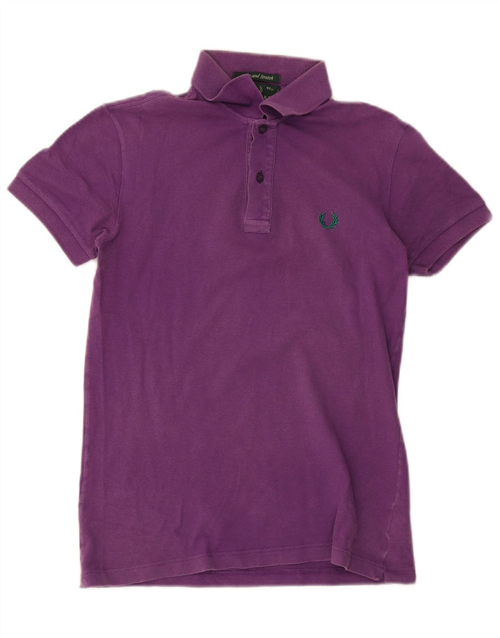 Cămașă polo Fred Perry pentru bărbați, bumbac violet mic
