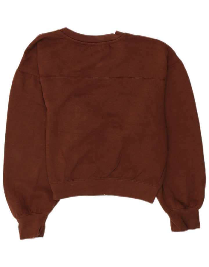 Pulover pentru femeie Zara Crop Pulover UK 14 Poliester maro mediu