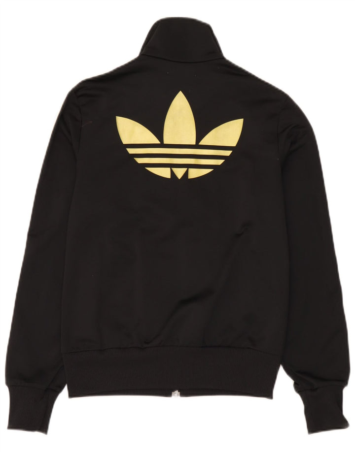 Jachetă de top pentru trening grafic Adidas pentru femei EU 38 Medium Black