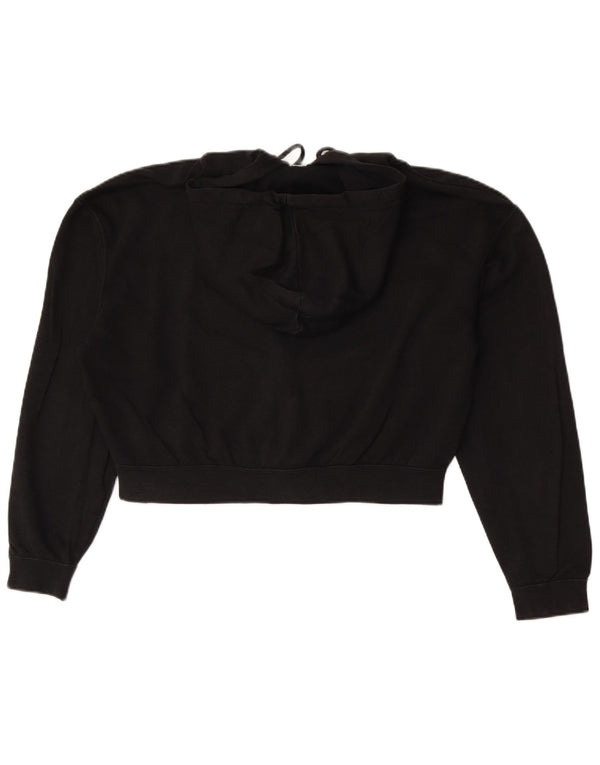 Pulover Nike Crop Oversized Zip Hoodie pentru femei UK 10 Small Black Colorblock