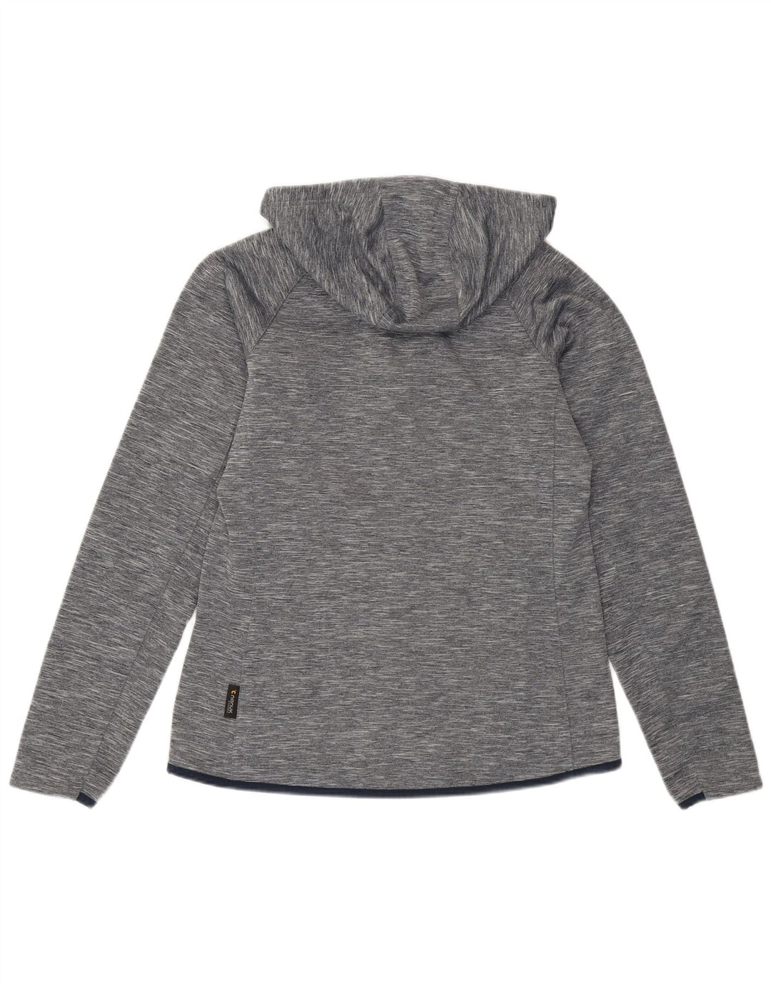 Jack Wolfskin Pulover cu capotă cu fermoar pentru femei UK 12 Poliester cu pături gri mediu