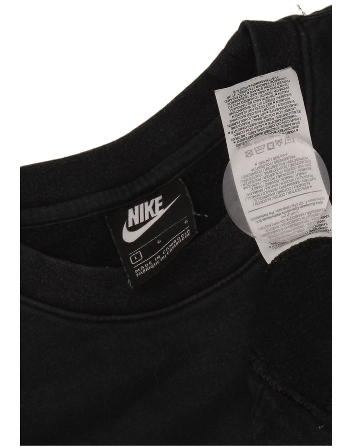 Pulover NIKE pentru bărbați, mare, negru, bumbac