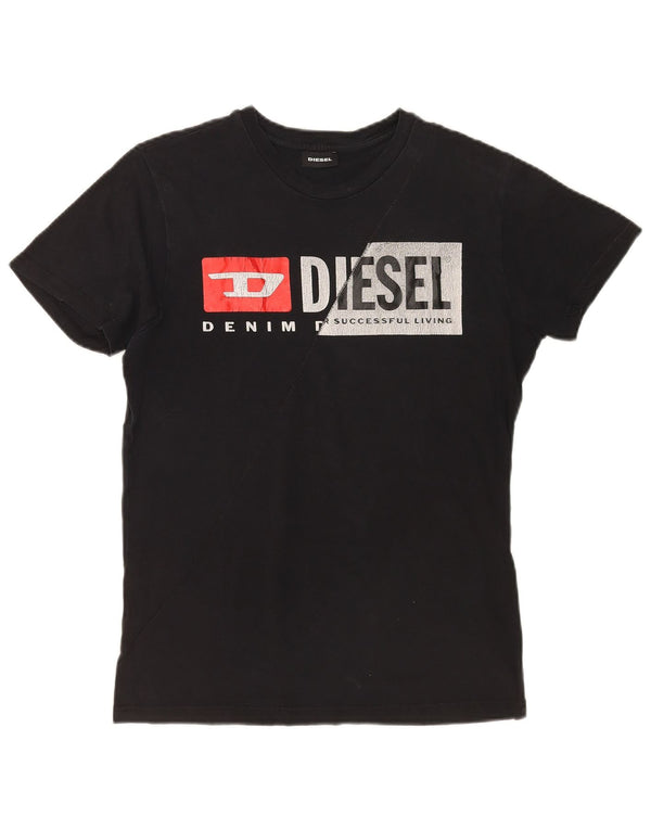 Tricou grafic pentru bărbați DIESEL Top mic bumbac negru