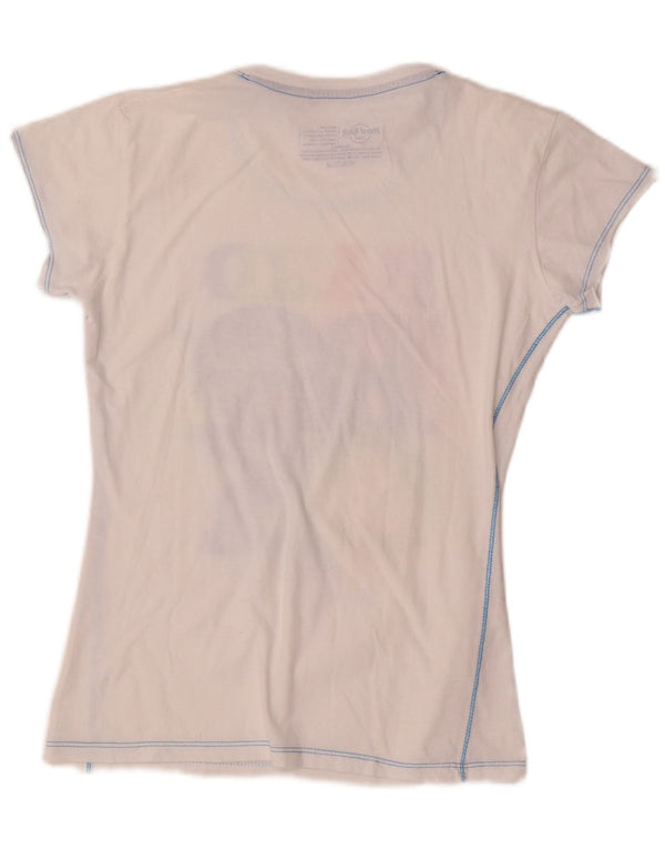 Hard Rock Cafe Paris Tricou grafic Top UK 12 Bumbac alb mediu