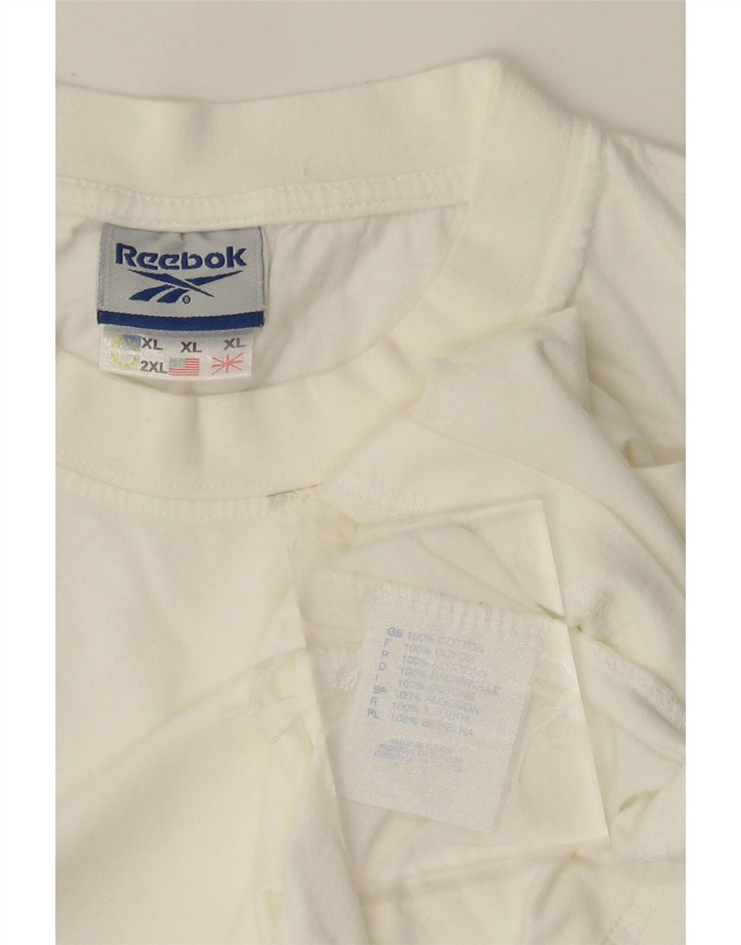 Tricou pentru bărbați Reebok Top XL Bumbac alb