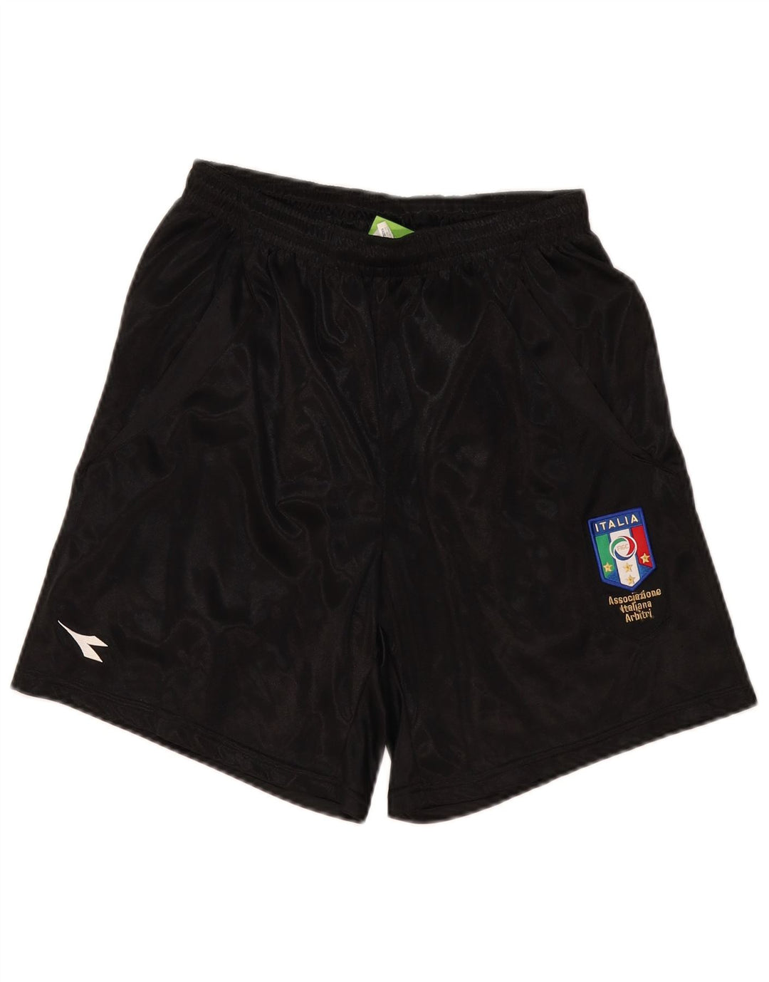 Pantaloni scurți Diadora Italia Sport pentru bărbați, poliester mediu negru