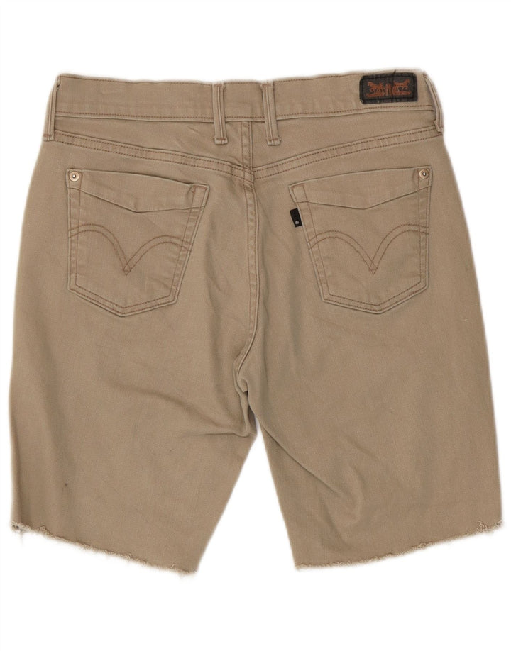Pantaloni scurți din blugi 505 pentru femei LEVI'S W27, bumbac, bej, mici