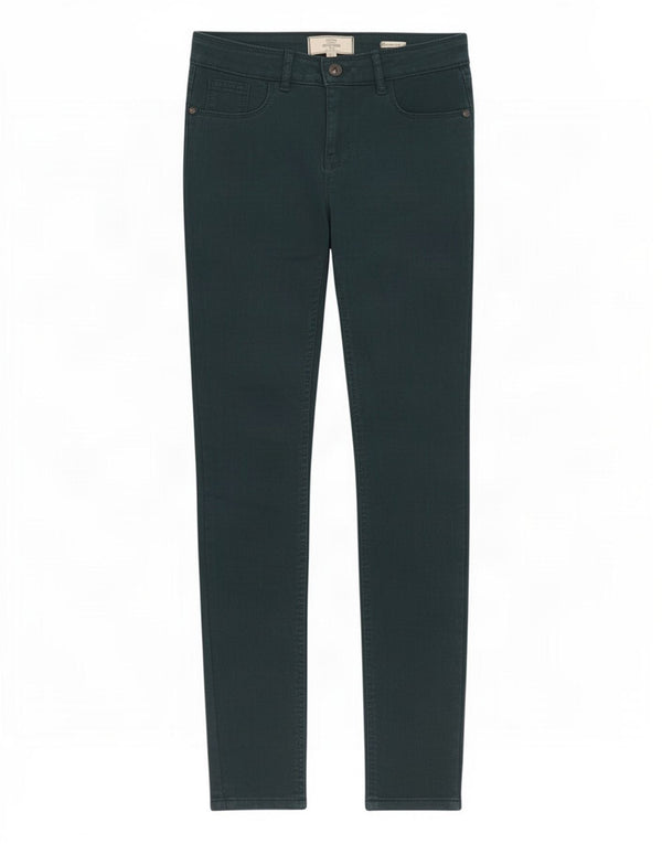Fat Face blugi jegging pentru femei UK 8 mici W27 L29 bumbac verde