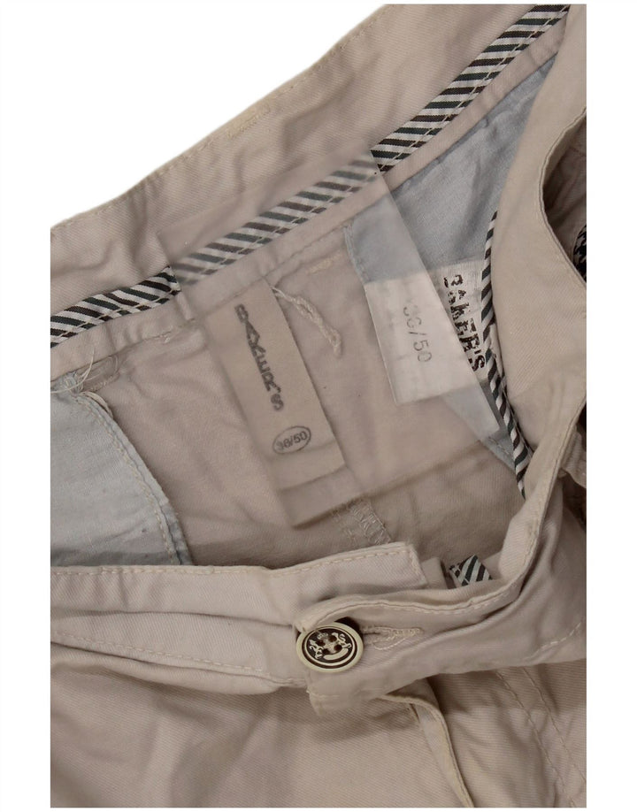 Pantaloni scurți chino vintage pentru bărbați W36, bumbac gri mare