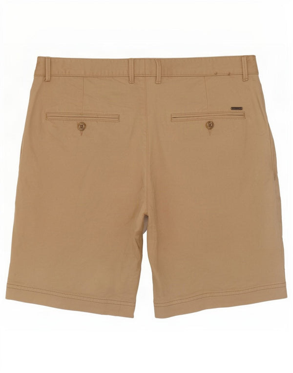 Pantaloni scurți chino pentru bărbați Hugo Boss IT 46 Small W30 Bej Bumbac