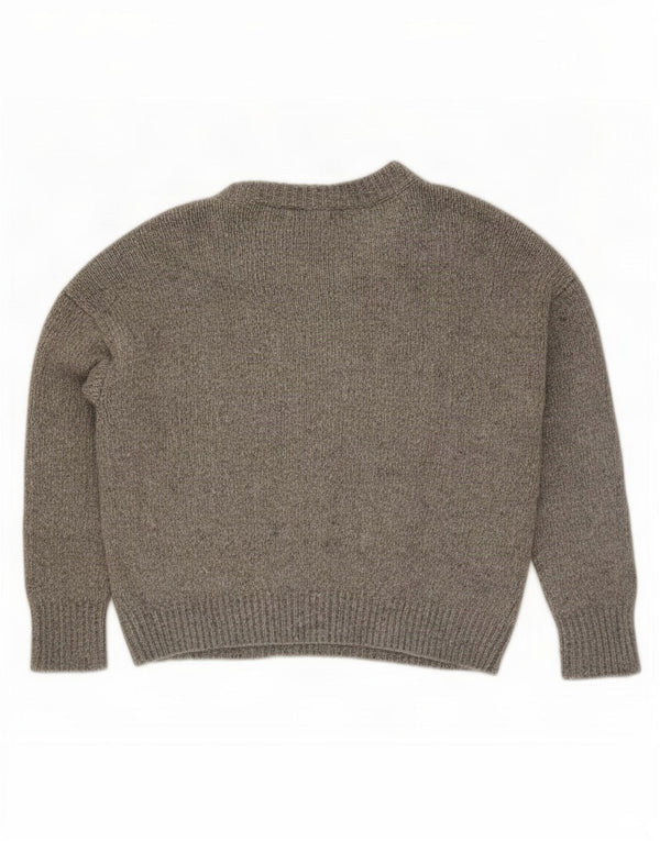 Pulover supradimensionat pentru femei Zara, cu gâtul turn, UK 14 Medium Gri Acrilic