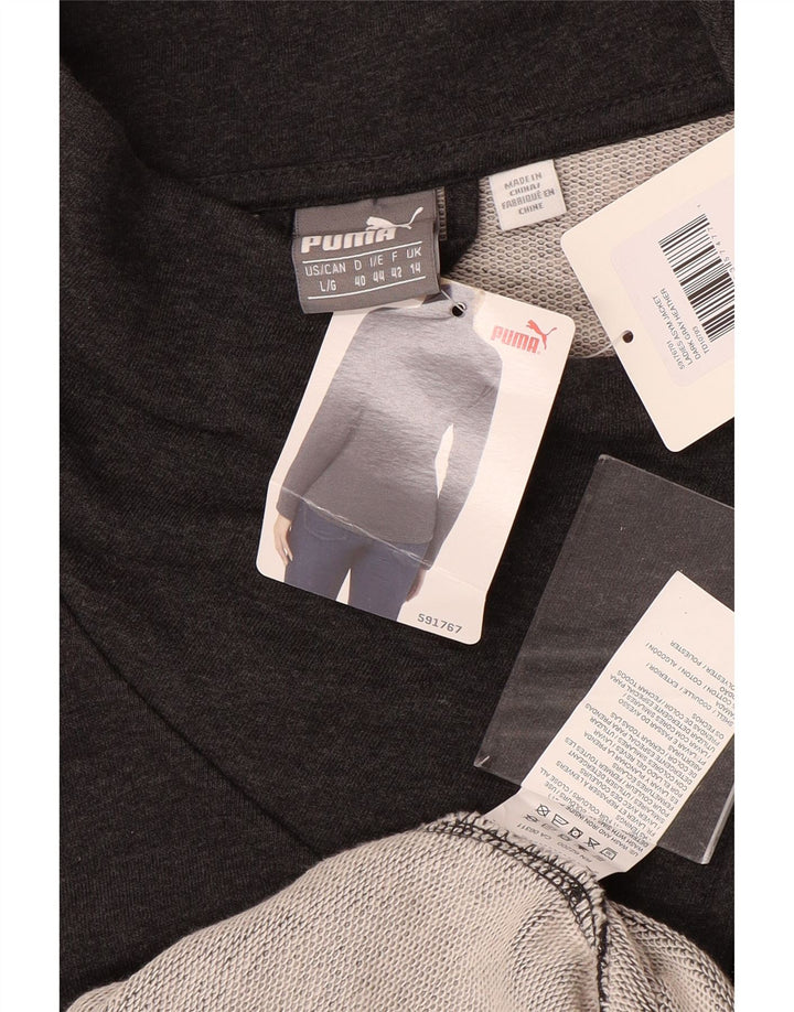 Jachetă de trening PUMA pentru femei UK 14, mare, gri bumbac