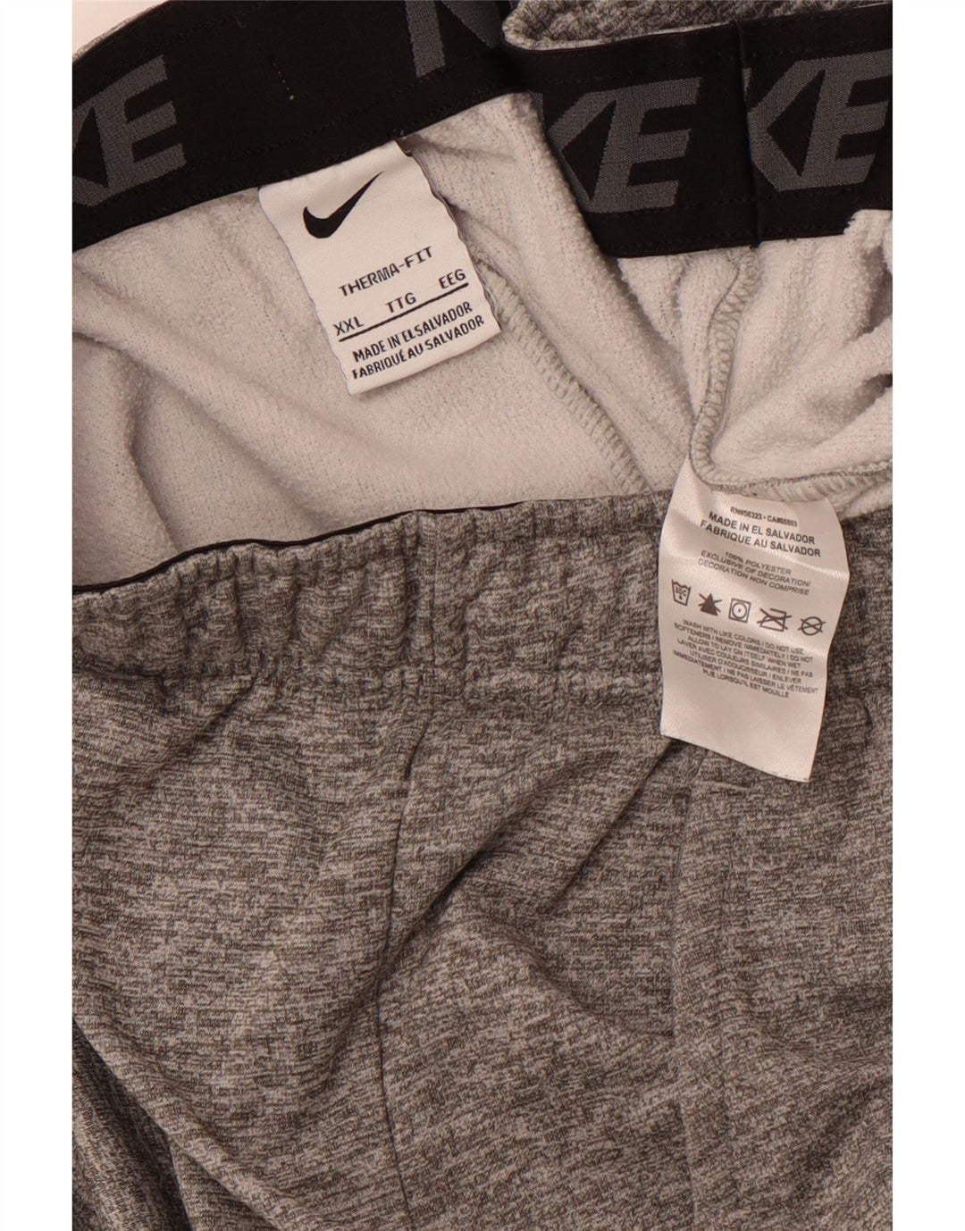 Pantaloni de jogging NIKE Therma-Fit Graphic pentru bărbați, 2XL, gri pete