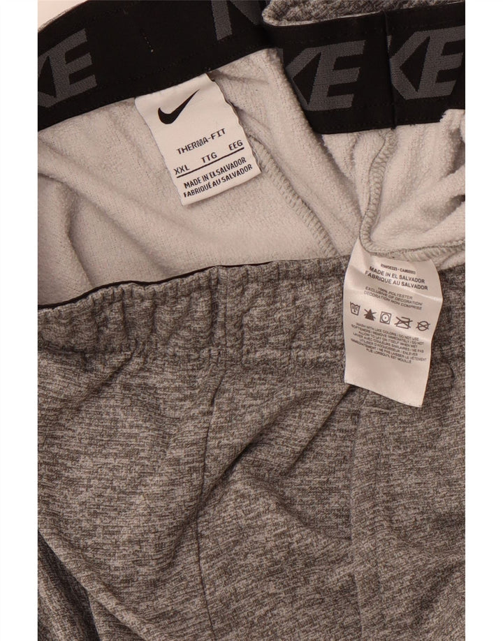 Pantaloni de jogging NIKE Therma-Fit Graphic pentru bărbați, 2XL, gri pete