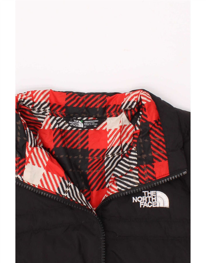 Jachetă căptușită pentru băieți The North Face, 7-8 ani, poliester negru mic