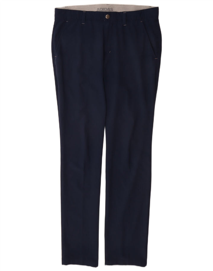 Pantaloni chino slim ADIDAS pentru bărbați W32 L32 poliester bleumarin