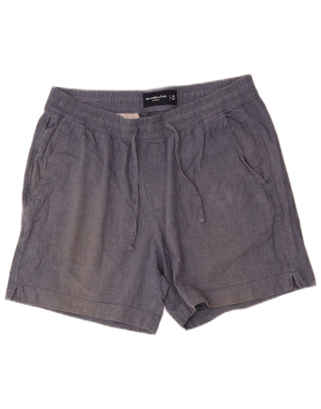 Pantaloni scurți chino pentru femei Abercrombie & Fitch Medium W32 bleumarin Houndstooth