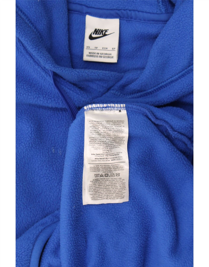 Pulover Nike pentru bărbați cu glugă din lână XS, poliester albastru