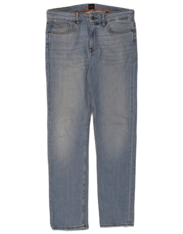 Blugi slim pentru bărbați Hugo Boss W30 L32 Bumbac albastru