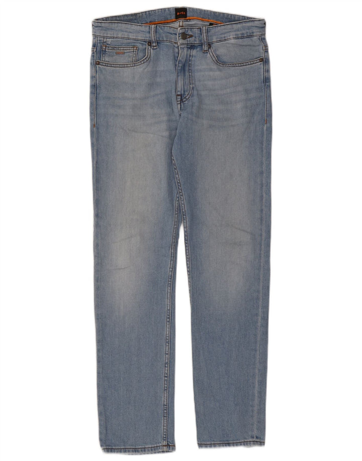 Blugi slim pentru bărbați Hugo Boss W30 L32 Bumbac albastru