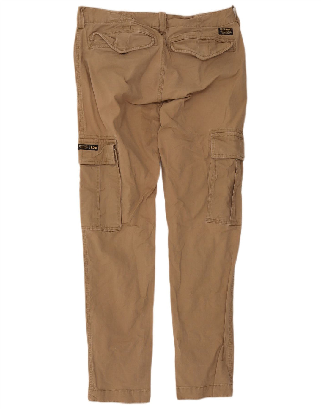Pantaloni cargo subțiri Superdry pentru bărbați L30 L32 bumbac bej