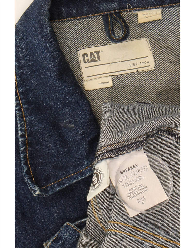 CATERPILLAR Mens Denim Jacket UK 38 Medium Navy Blue Cotton Vintage Caterpillar and Second-Hand Caterpillar from Messina Hembry 