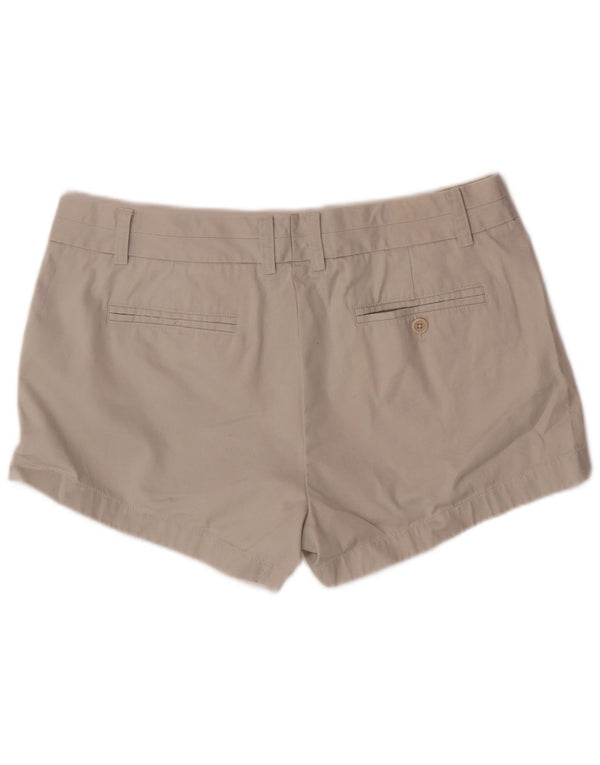 J. Crew Womens Chino Shorts US 12 Large W36 Grey Cotton