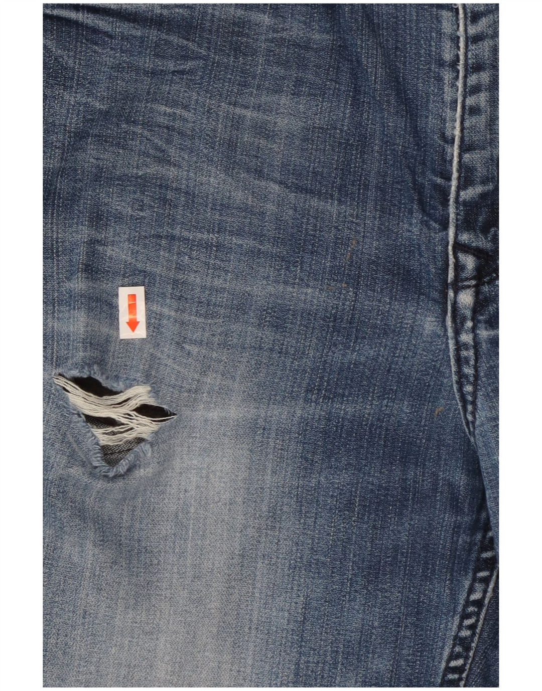 Blugi Calvin Klein pentru femei Distressed Bootcut W33 L29 Bumbac albastru