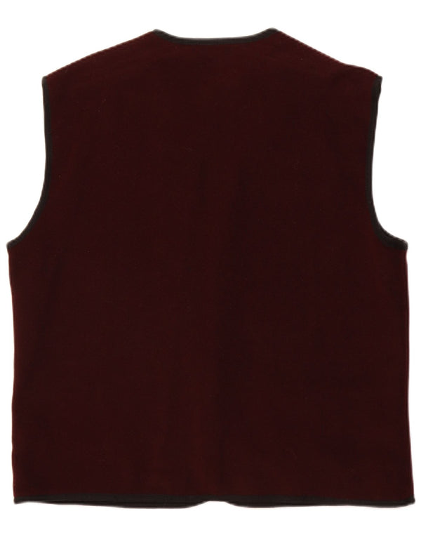 Gilet pentru bărbați Globe Trotter UK 40 Large Burgundy Acrylic