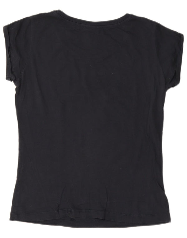 Tricou grafic Champion pentru femei Top UK 10 Small Bleumarin