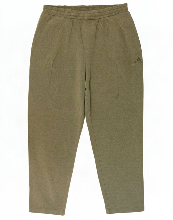 Pantaloni de trening cu grafică Adidas pentru bărbați, kaki mici