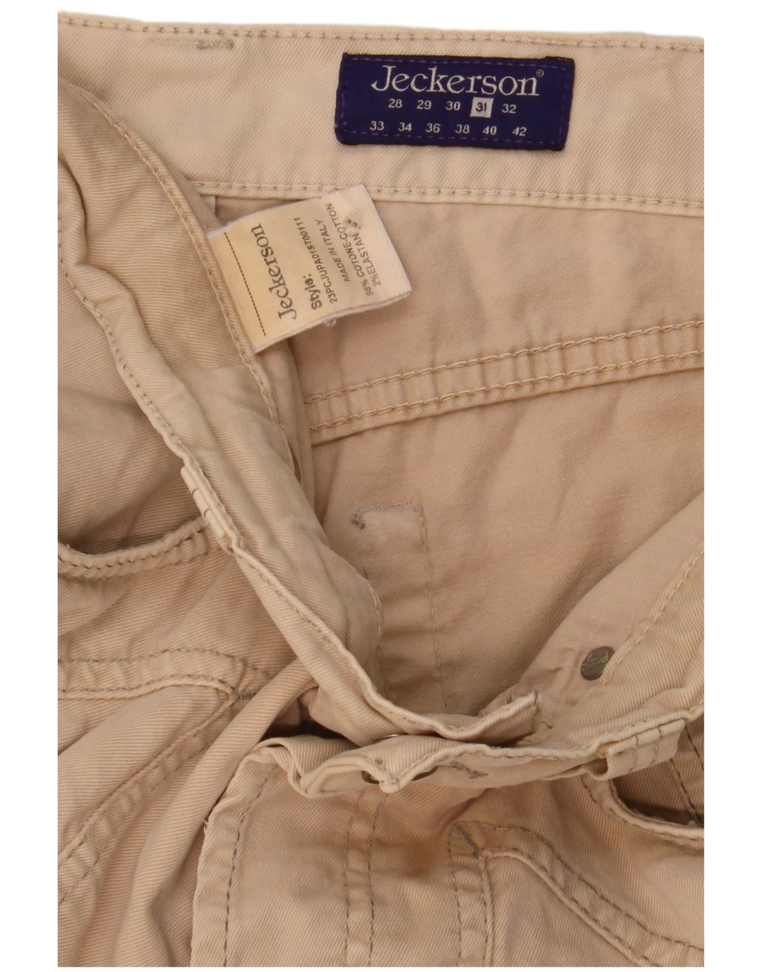 Pantaloni scurți casual pentru bărbați Jeckerson W31 Bej mediu